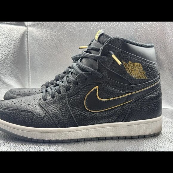 RARE 🚀 Sz‎ 11 Nike Air Jordan 1 Retro High City of Flight Black Gold 555088-031 - Picture 7 of 11